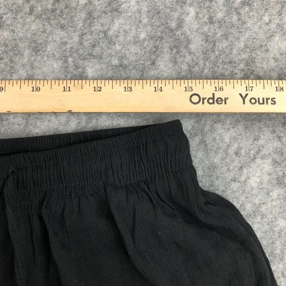 Dressbarn Lounge Pants Womens Large Black Straight Drawstring Relaxed Vacation - Picture 9 of 12